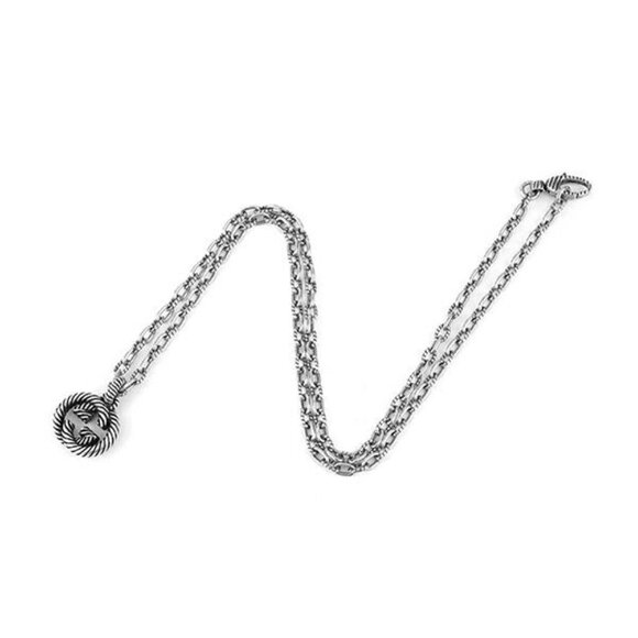 Gucci Interlocking G Silver Chain Necklace | YBB843630001  Gucci Necklace Interlocking G Silver